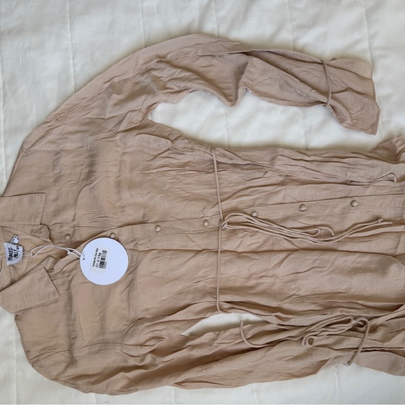 Princess Polly FORBIDDEN MINI DRESS (BEIGE) Princess Polly - Picture 6 of 6